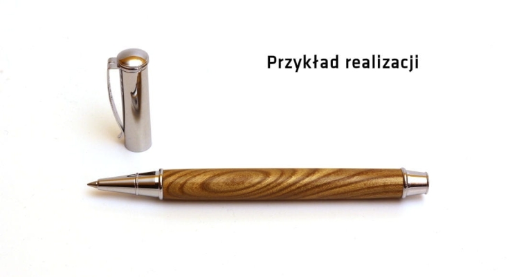 Długopis wykonany z drewna sumaka octowca